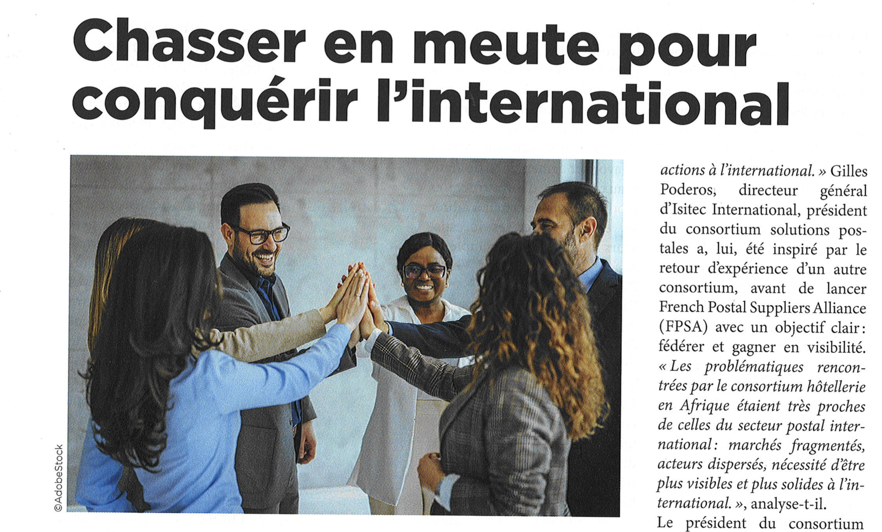 🗞️ PRESSE – CONSORTIUMS EXPORT : Chasser en meute pour conquérir l’international