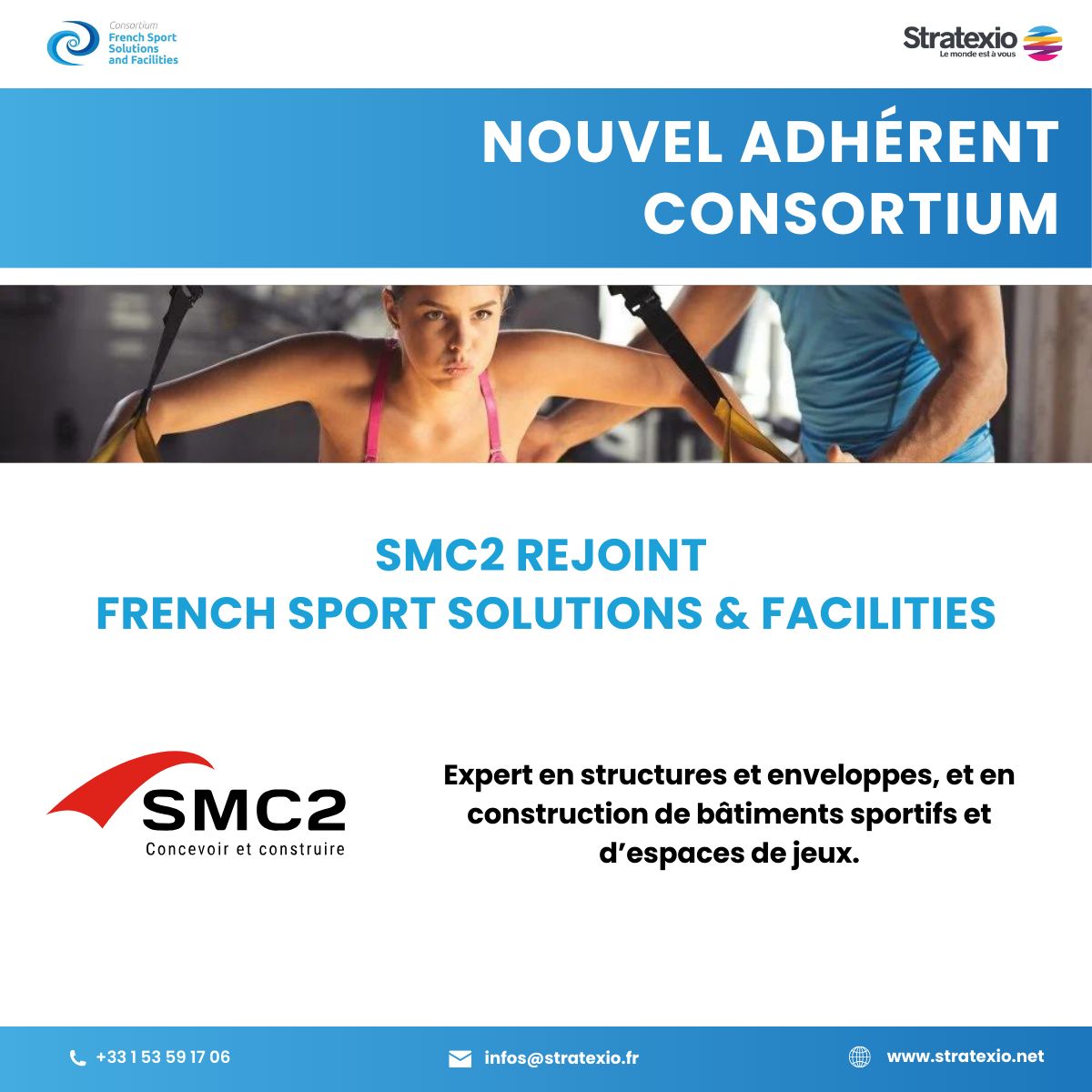 SMC2 rejoint le consortium porté par Stratexio : French Sport Solutions & Facilities
