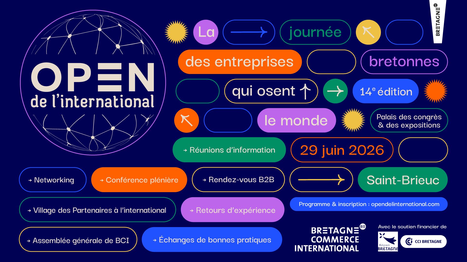 Stratexio sera présent à l'open de l'international 2026, événement organisé par Bretagne Commerce International, notre partenaire.