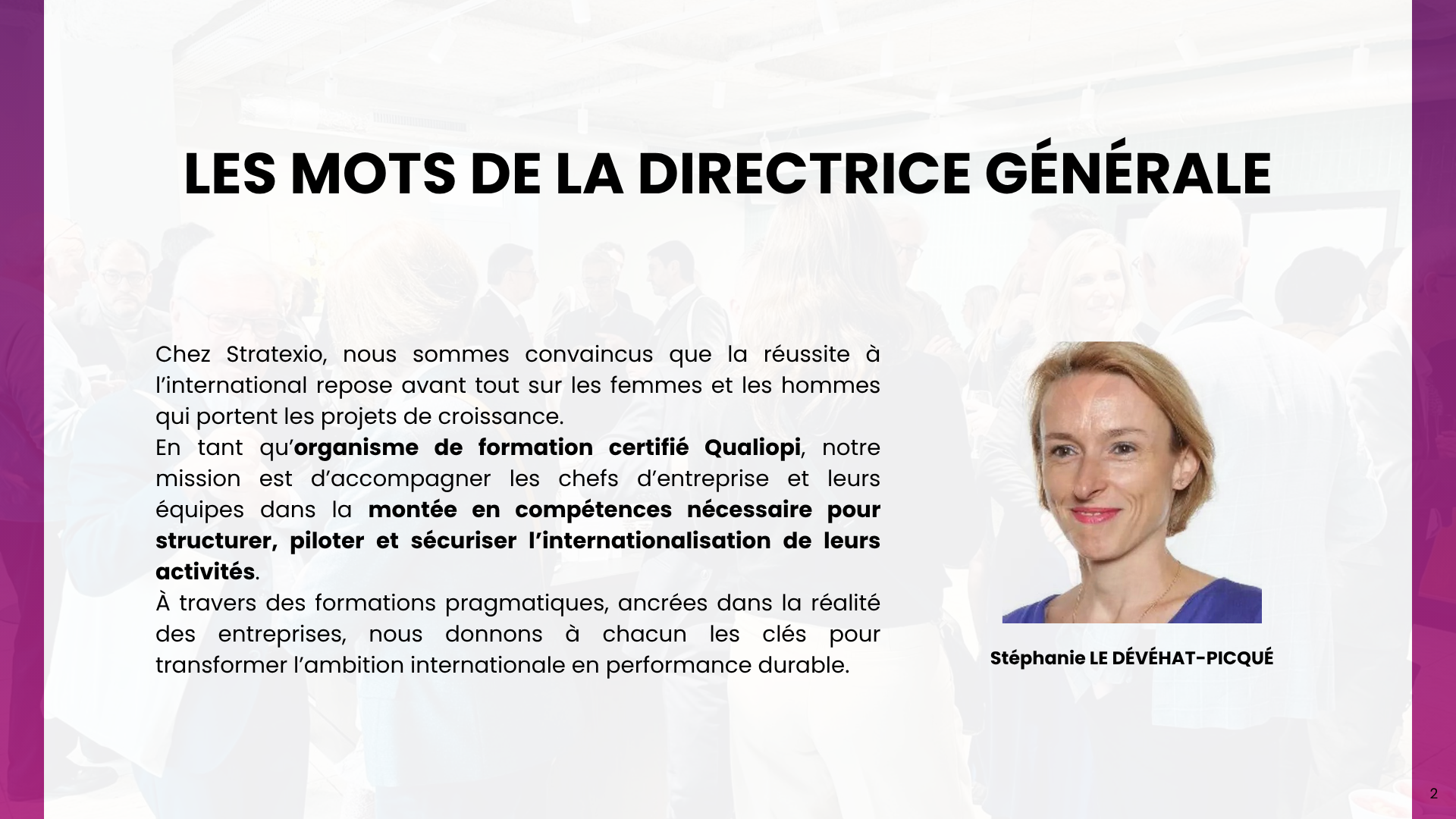 Catalogue de formations commerce international de Stratexio