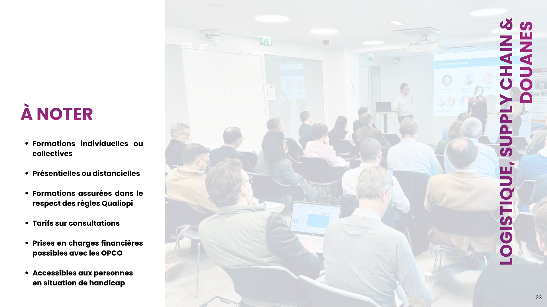 Catalogue de formations commerce international de Stratexio