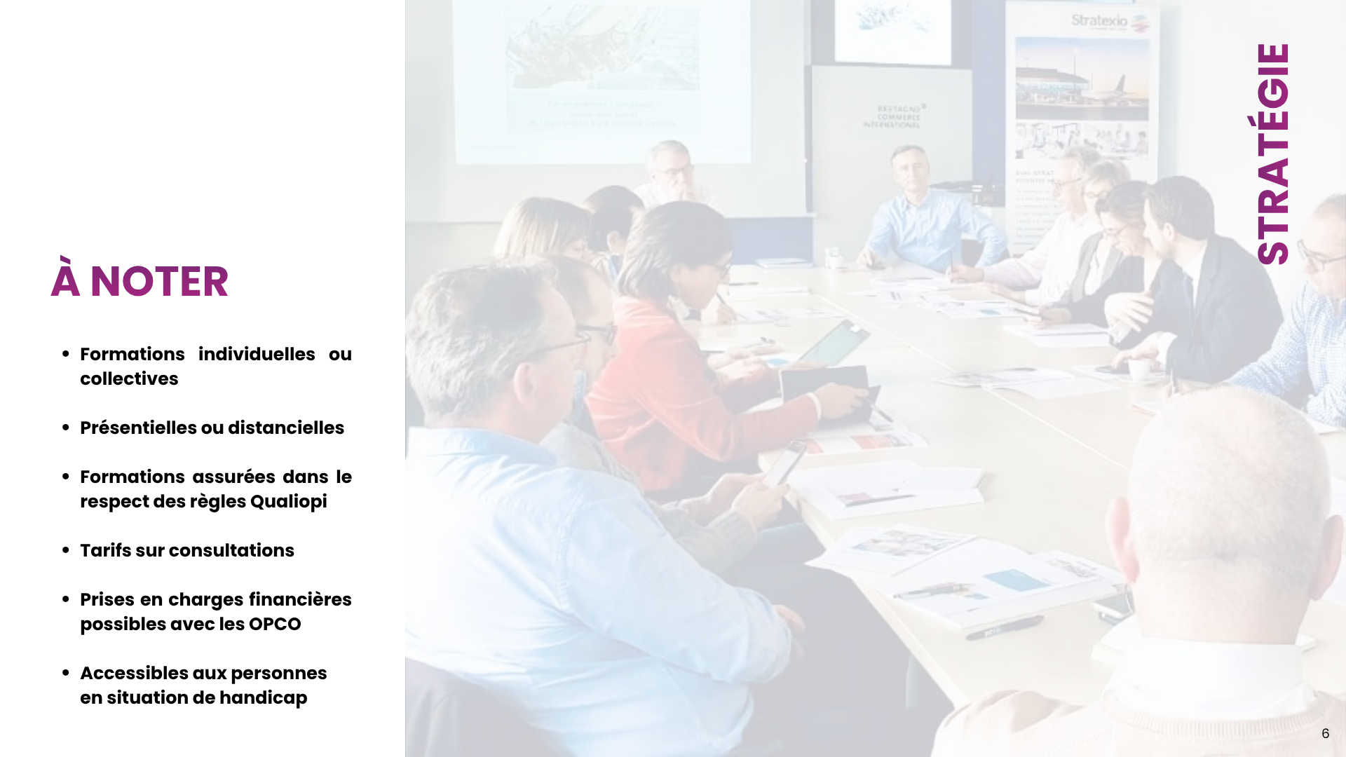 Catalogue de formations commerce international de Stratexio