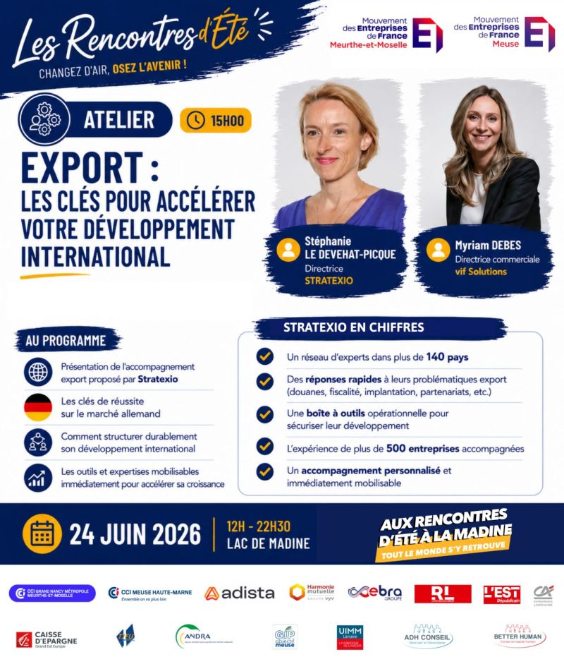 Les rencontres d'été organisées par le MEDEF 54 et le MEDEF 55